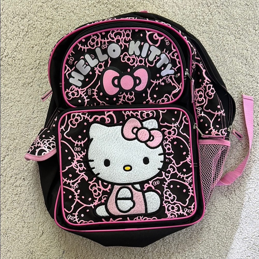Hello Kitty Kids Backpack - Black and Pink